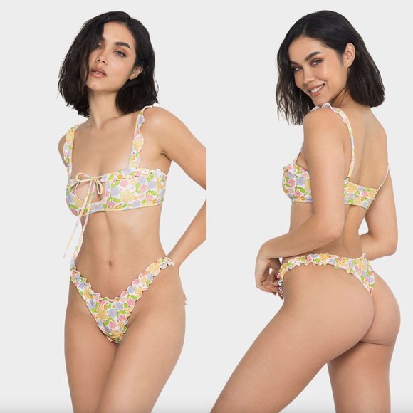 Khassani Retro Flower ALMA Bikini Set - Picture 1 of 7